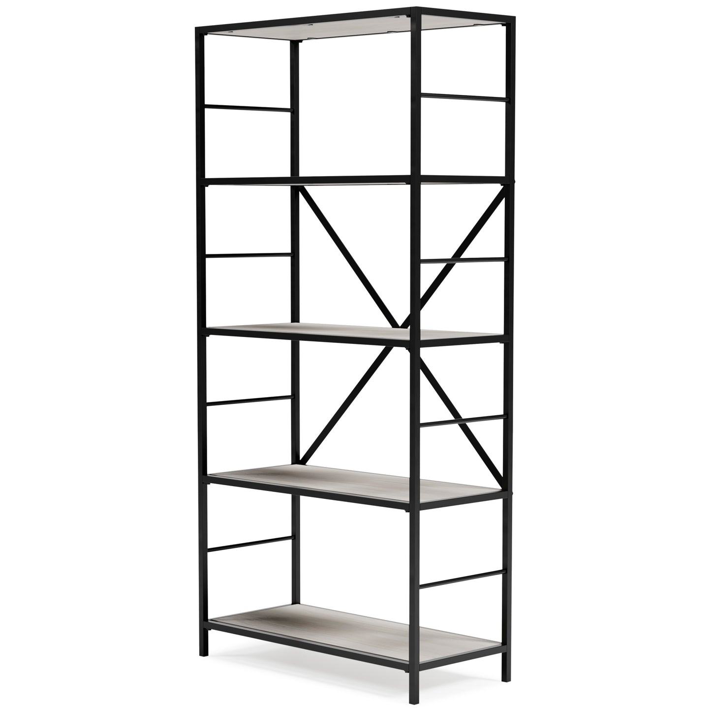 Ashley Bayflynn White+Black Casual Bookcase H288-70