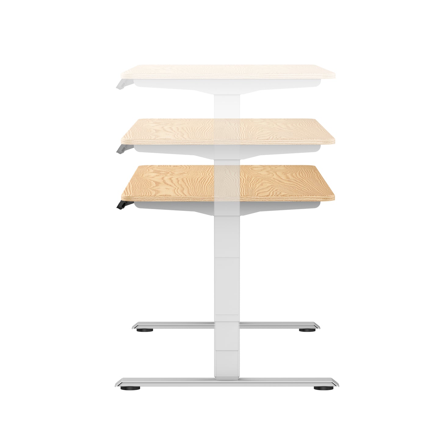 Ergonomic Standing Desk Base Workstation Frame Only，White