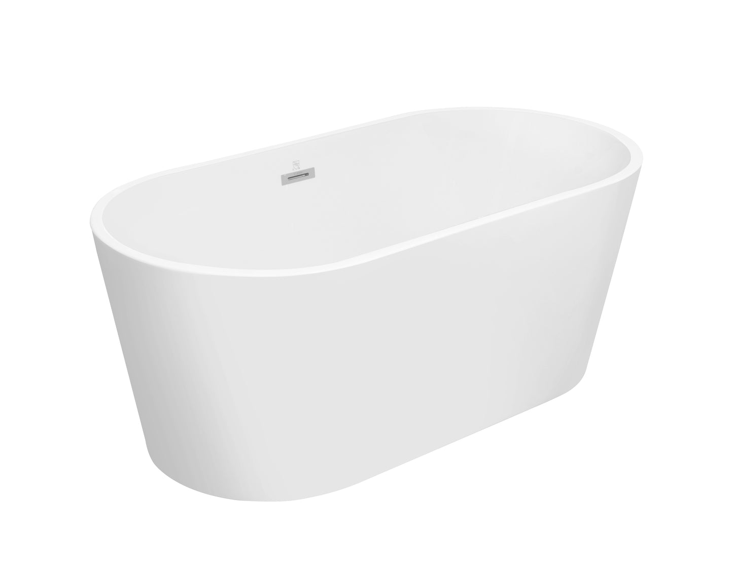 Acrylic Alcove Freestanding Soaking Bathtub