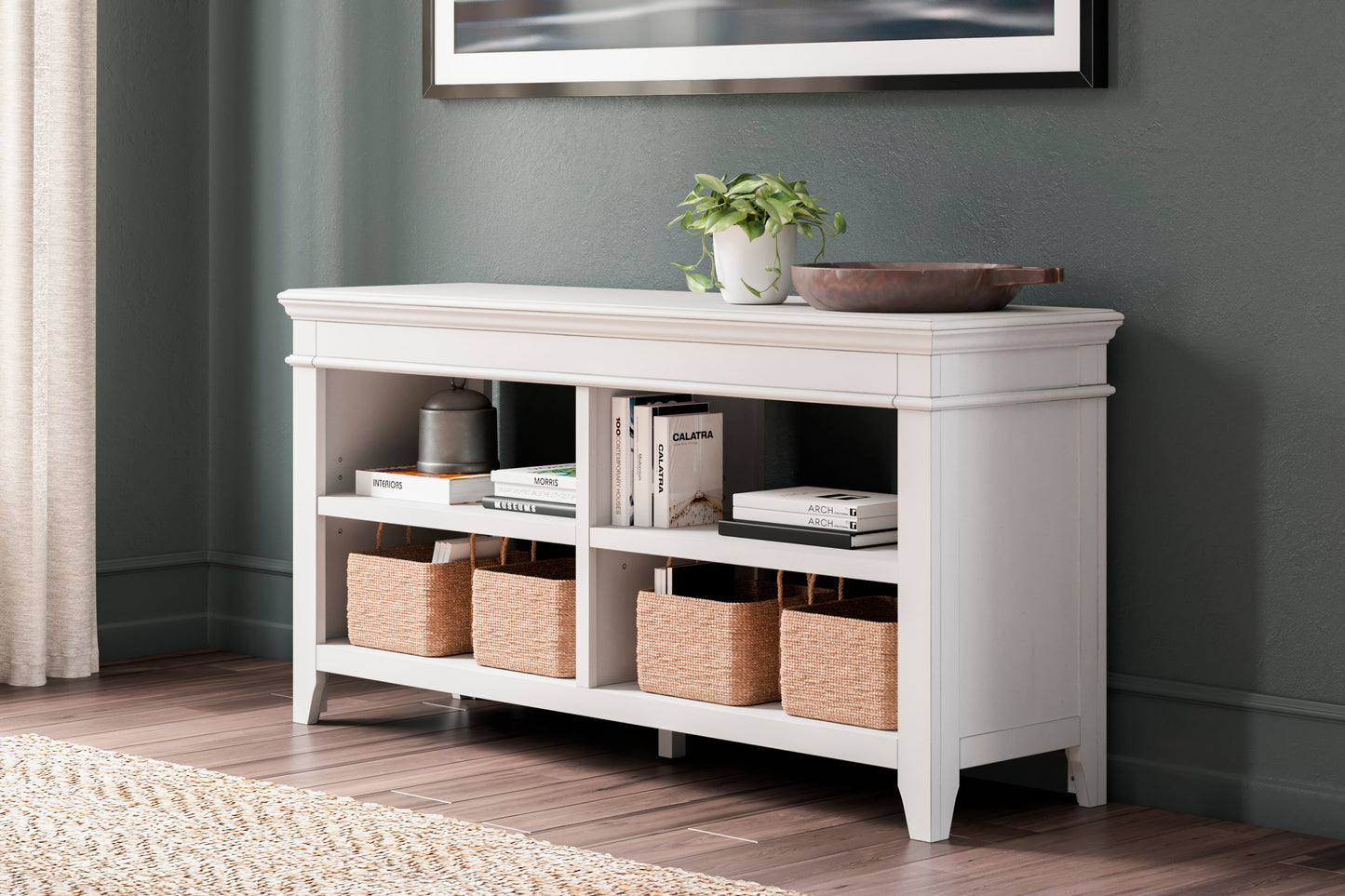 Ashley Kanwyn Whitewash Traditional Credenza H777-46