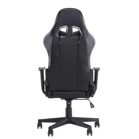 Gaming chair, computer chair with lumbar support, adjustable height gaming chair, office chair with headrest and 360 ° rotation, suitable for office or gaming.