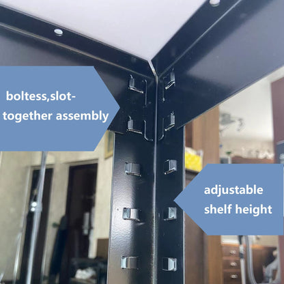 Storage Rack Shelving Unit Storage Shelf Steel Garage Utility Rack 4-Shelf Adjustable Shelves Heavy Duty Display Stand for Books, Kitchenware, Tools Bolt-Free Assembly 31.49"x 14.47"x 59” （White）