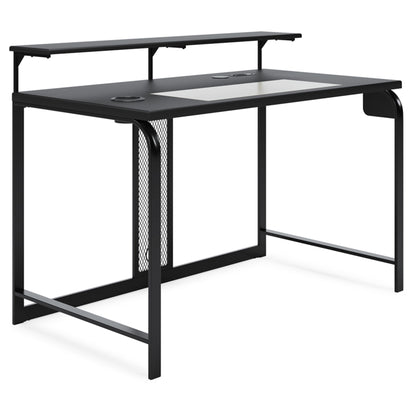 Ashley Lynxtyn 48" Black Contemporary Home Office Desk H400-110