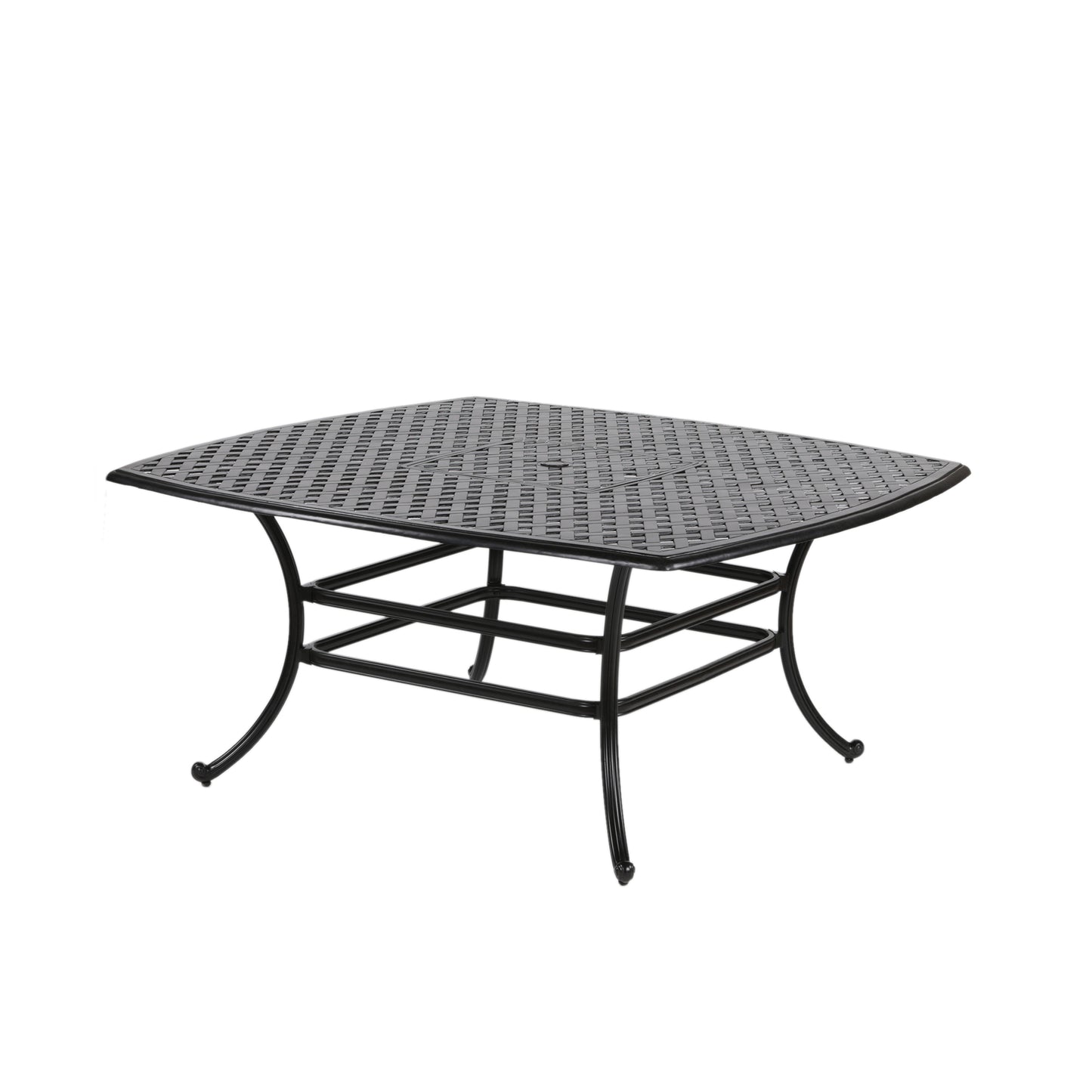 Square 8 - Person 63.98" Long Aluminum Dining Set