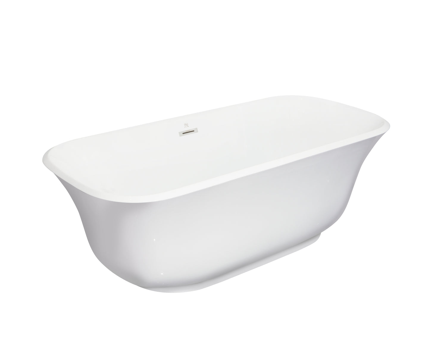 Acrylic Alcove Freestanding Soaking Bathtub