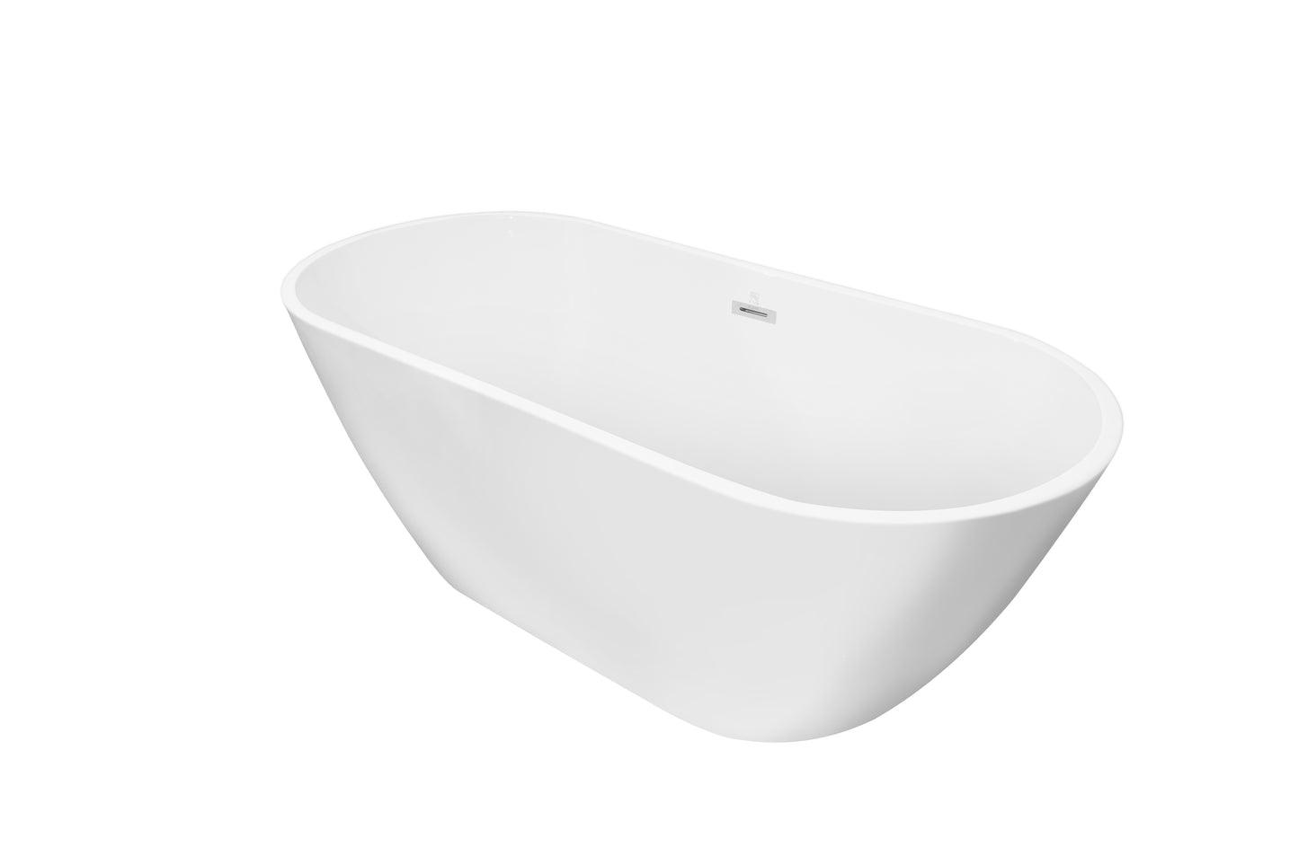 Acrylic Alcove Freestanding Soaking Bathtub