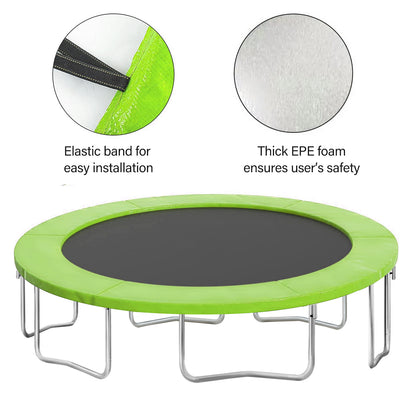 Trampoline Safety Pad for 15ft trampoline - Replacement Spring Cover Pad, No Holes for Poles, Waterproof&UV-Resistant