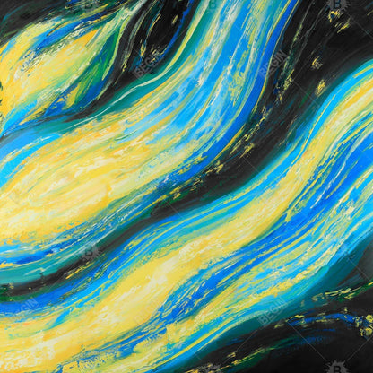 Liquid magic wave - 32x32 Print on canvas