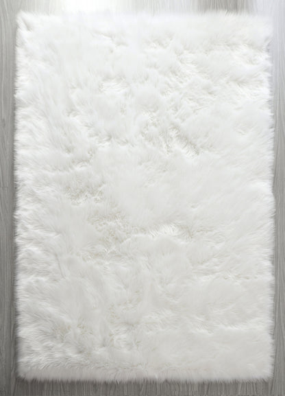 "Cozy Collection" Ultra Soft Fluffy Faux Fur Sheepskin Area Rug