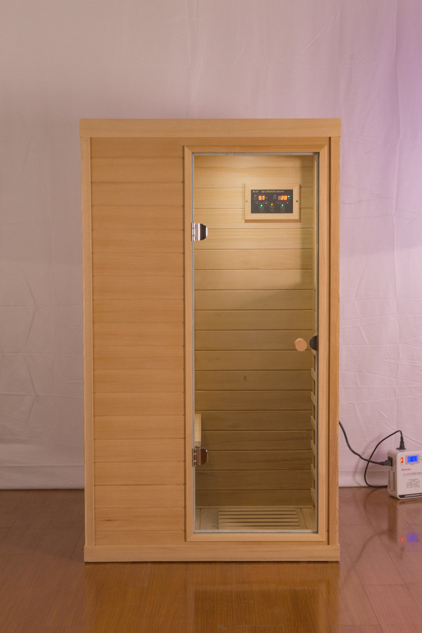 Mini Right Side  Hemlock Sauna Room