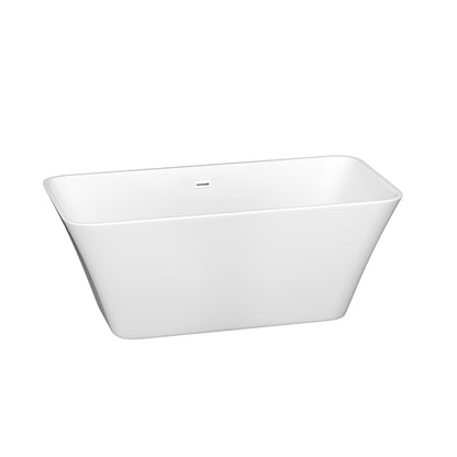 Acrylic Alcove Freestanding Soaking Bathtub-60‘’