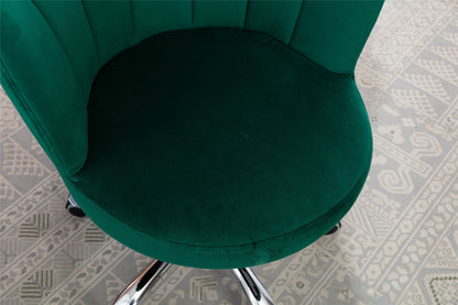 COOLMORE   Swivel Shell Chair for Living Room/Bed Room, Modern Leisure office Chair  Green