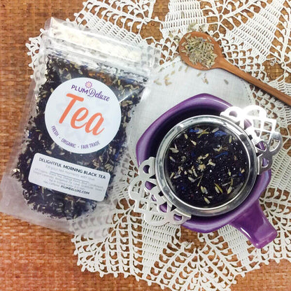 Delightful Morning Blend (Earl Grey Lavender) by Plum Deluxe Tea