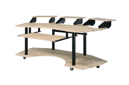 ACME Eleazar Computer Desk, Natural Oak 92897