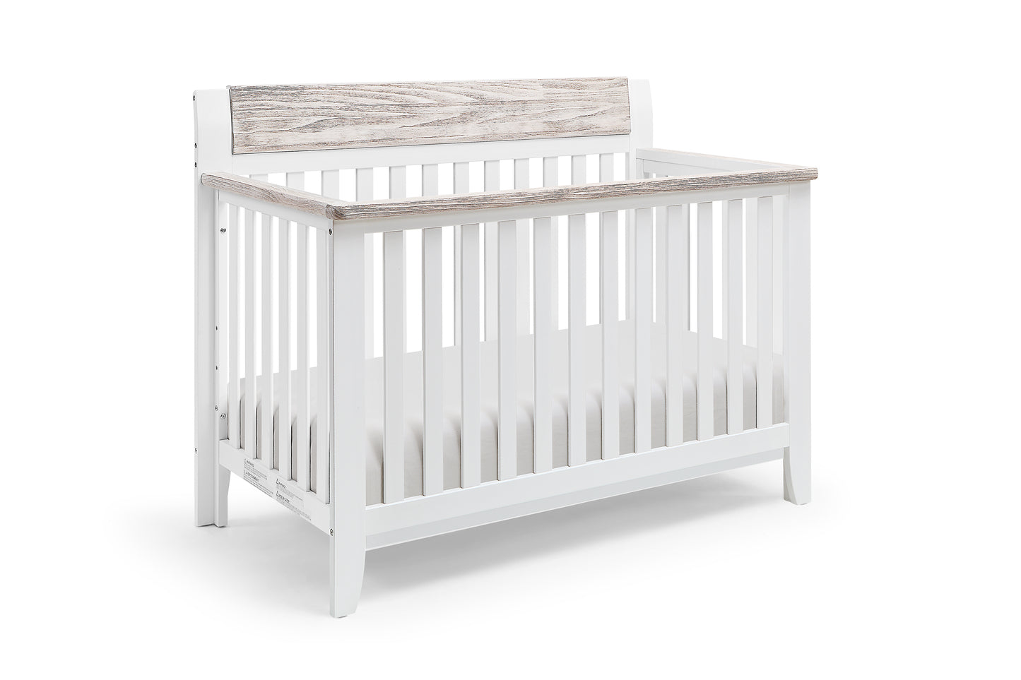 Hayes 4-in-1 Convertible Crib White/Natural