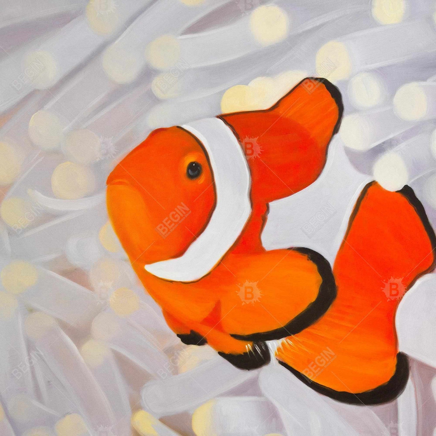 Clownfish - 16x16 Print on canvas