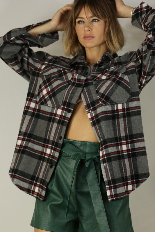 THICK PLAID JACKET