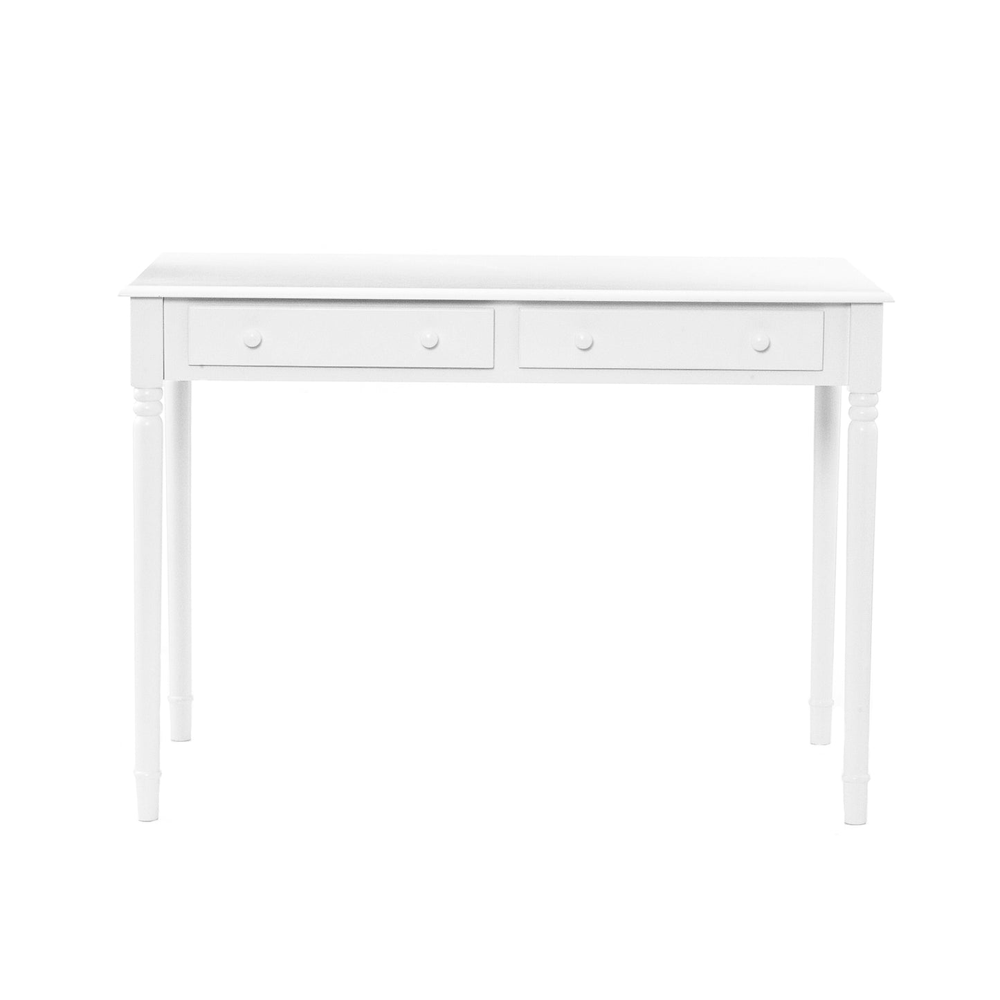 Writing 2-Drawer Desk – Crisp White