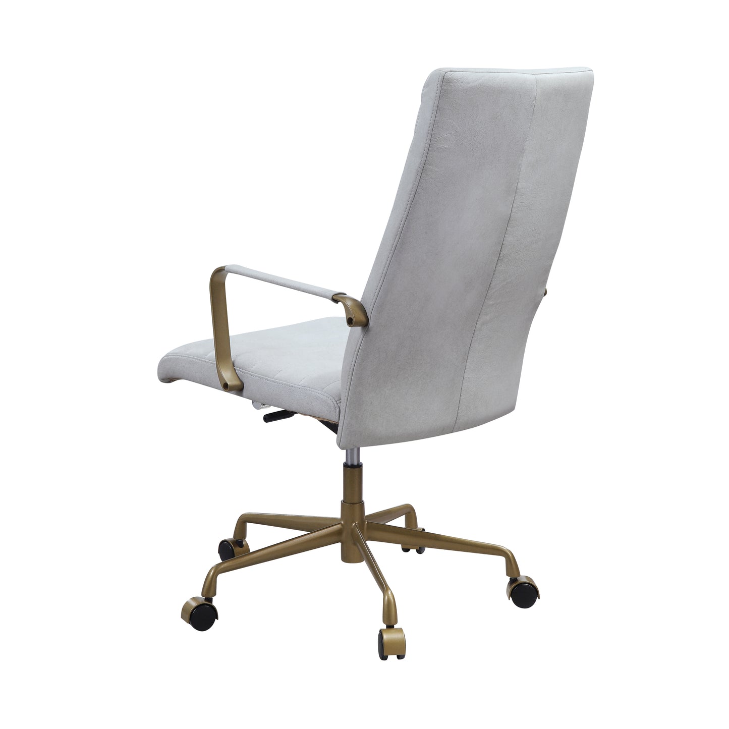 ACME Duralo Office Chair in Vintage White Top Grain Leather 93168