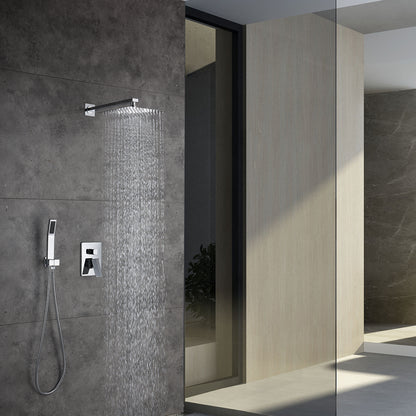 Bath Shower Silver Metal Chrome