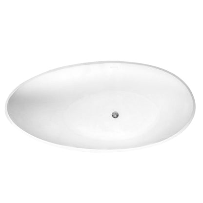 70 inch freestanding solid surface soaking bathtub for bathroom