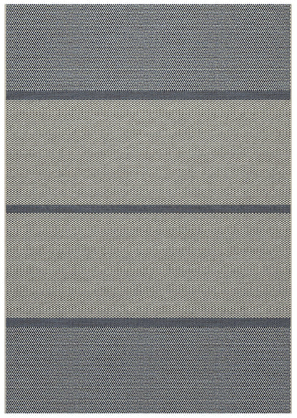 Pyramids White, Denim Blue / Outdoor Polypropylene Area Rug 5x8