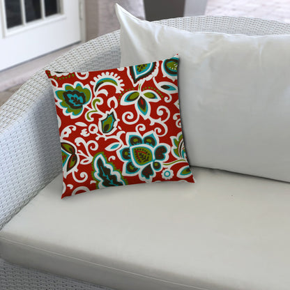 DANCING FLOWERS Jumbo Indoor/Outdoor - Zippered Pillow Cover