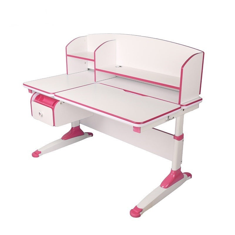 Ergonomic Multi Function Adjustable Kids Study Desk & Hutch Model C PINK COLOR