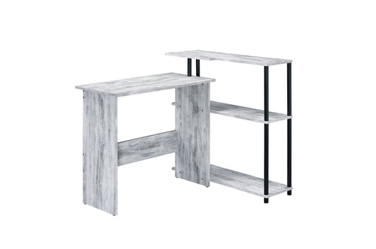 ACME Ievi Writing Desk, Antique White & Black Finish 92752