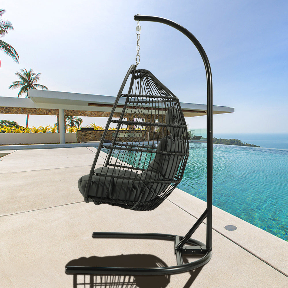 EGG SHAPE SWING CHAIR PATIO GRADEN HOME