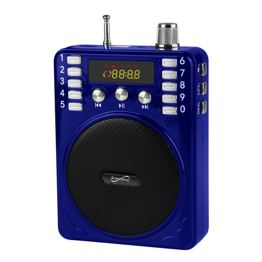 Bluetooth Portable PA System - Blue by VYSN