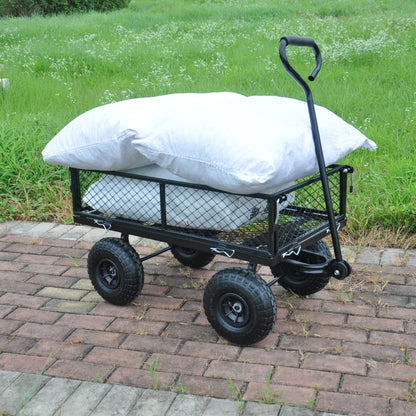 Wagon Cart Garden cart trucks make it easier to transport firewood TC1840BKG