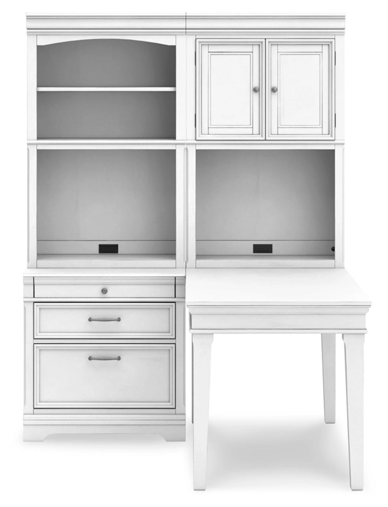 Ashley Kanwyn Whitewash Traditional Bookcase H777H5