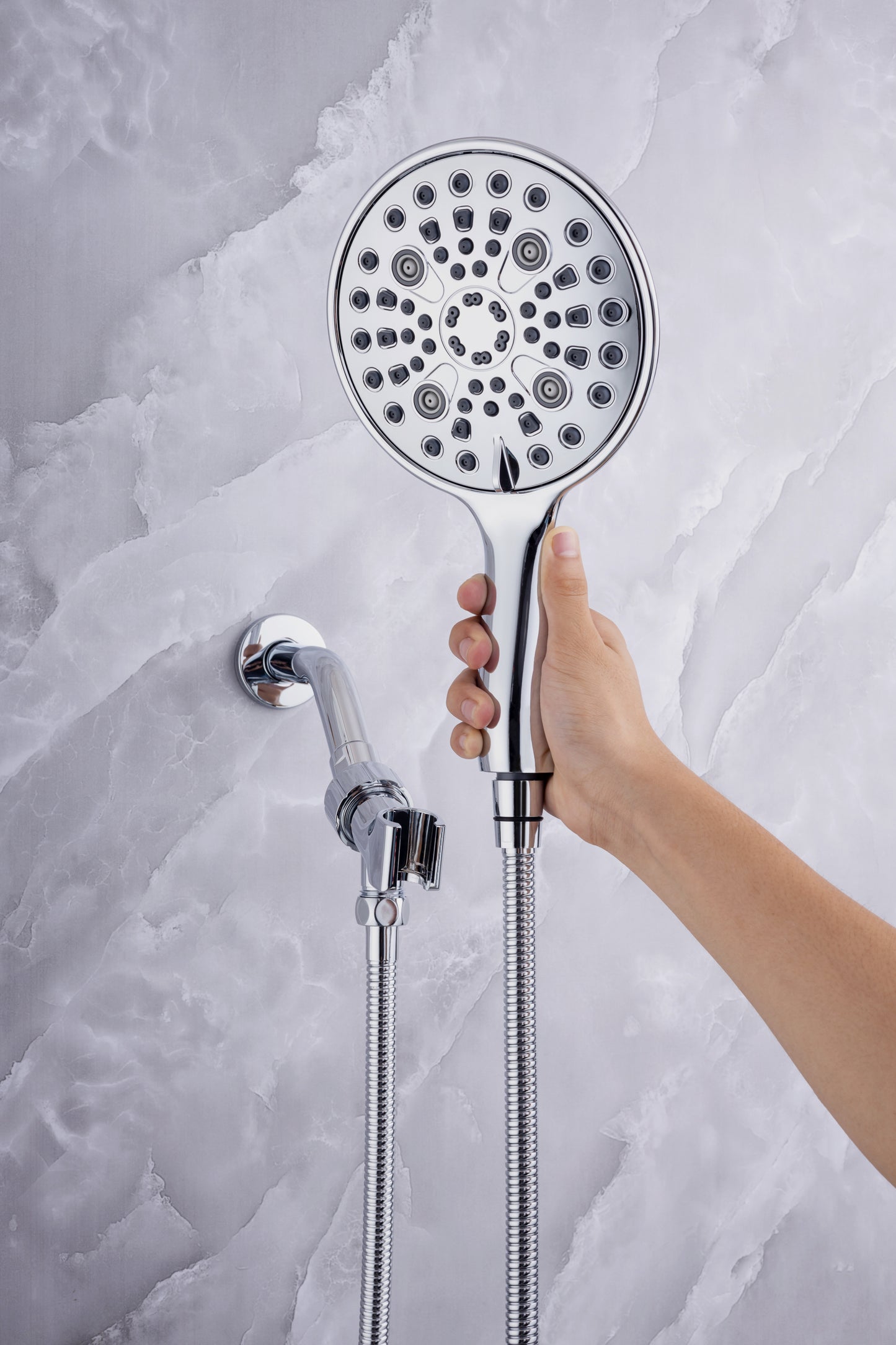 6 In. Detachable Handheld Shower Head Shower Faucet Shower System