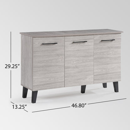 Emilia mid-century modern finished fiberboard multipurpose sideboard