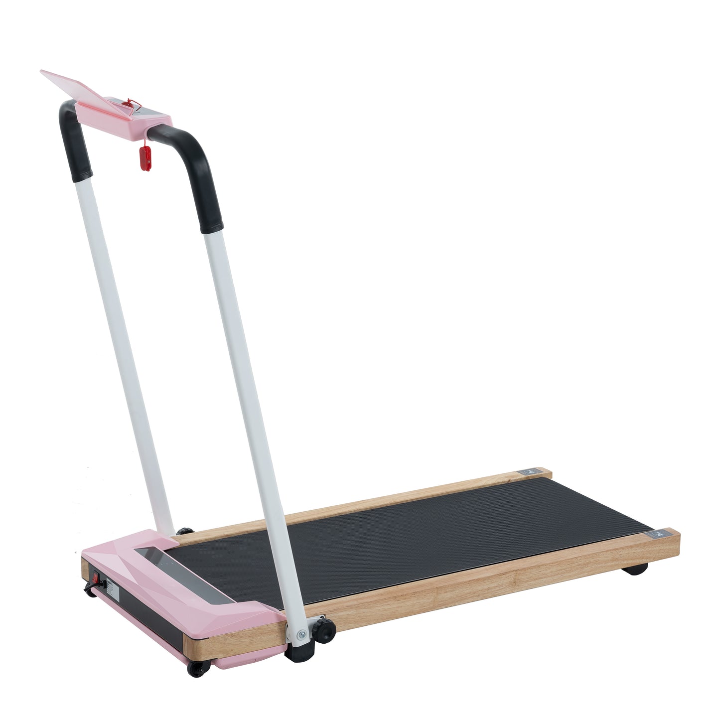 HP-P12 API electric treadmill, folding treadmill, LCD display screen and mat holder;    Home Office Gym Stand, 2.25HP Electric， Wood Electric Treadmill with Remote Control, Walking Machine