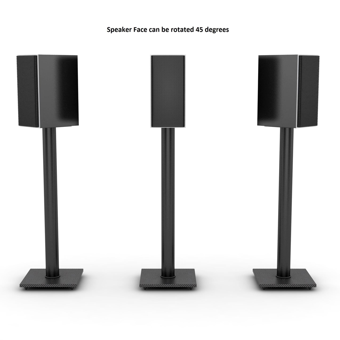 Speaker Stand Bookshelf- Black