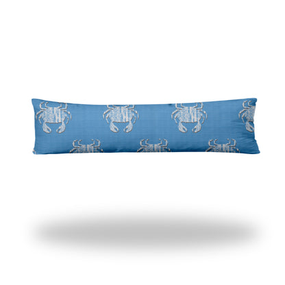 CRABBY Indoor/Outdoor Soft Royal Pillow, Zipper Cover Only, 12x48