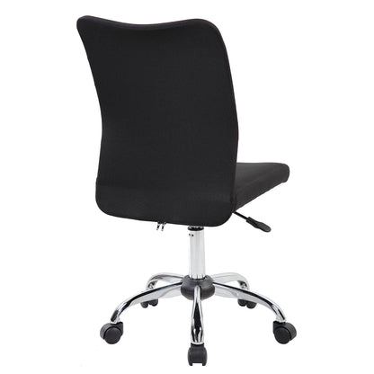 Techni Mobili Modern Armless Task Chair, Black