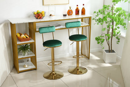 Bar Stools with Back and Footrest Counter Height Dining Chairs  2pcs/ctn