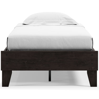 Ashley Piperton Black Contemporary Twin Platform Bed EB5514-111