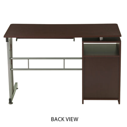 Techni Mobili Computer Desk with Ample Storage, Chocolate