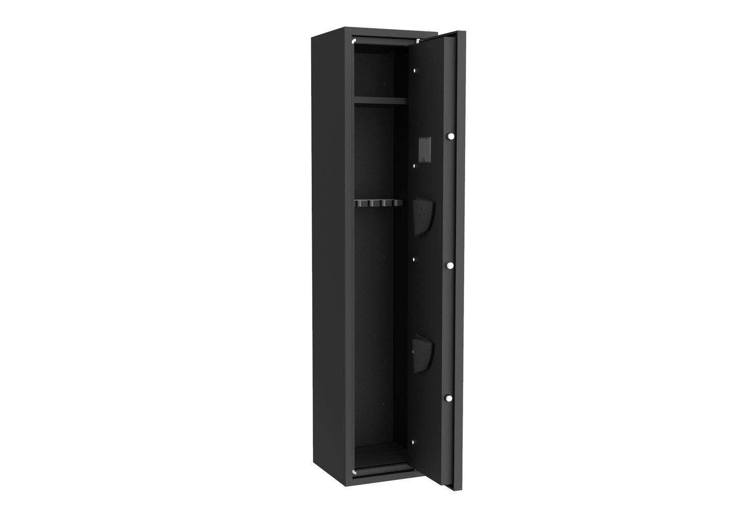 Rifle Gun Safe,Quick Access Fingerprint/Keypad Long Gun Safe, 4-5 Gun Metal Rifle Gun Security Cabinet   2 Pistols safe Lock Box.