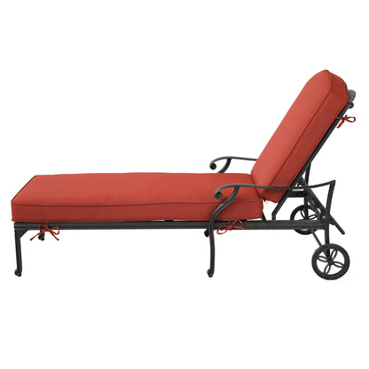 Chaise Lounger, Terracotta