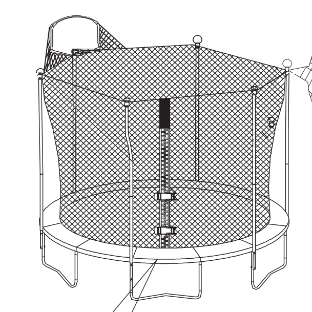 Safety Enclosure Net ONLY FOR 12ft trampoline SW000032