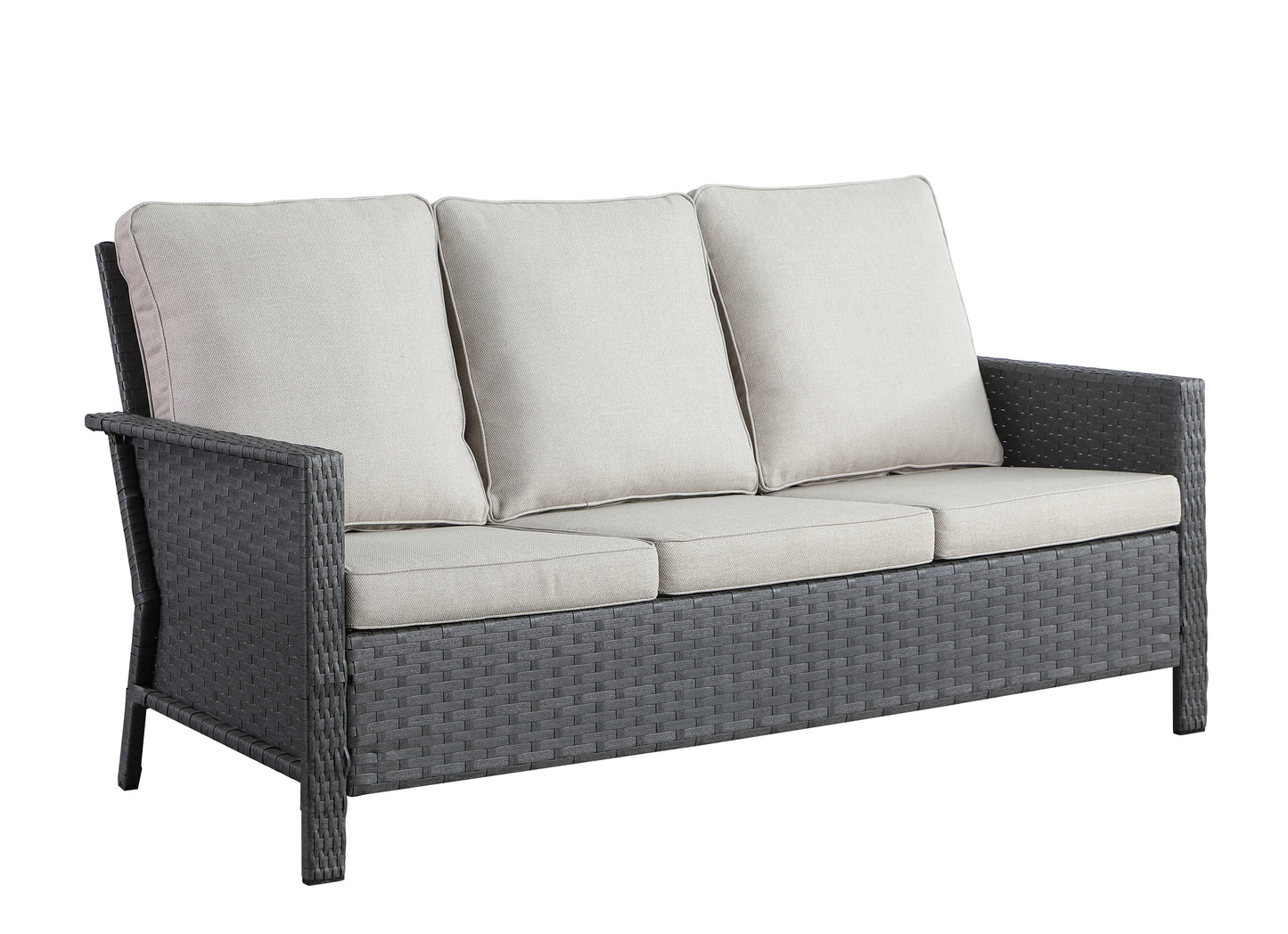 outdoor wicker sectional sofa set 1S+1S+3S0