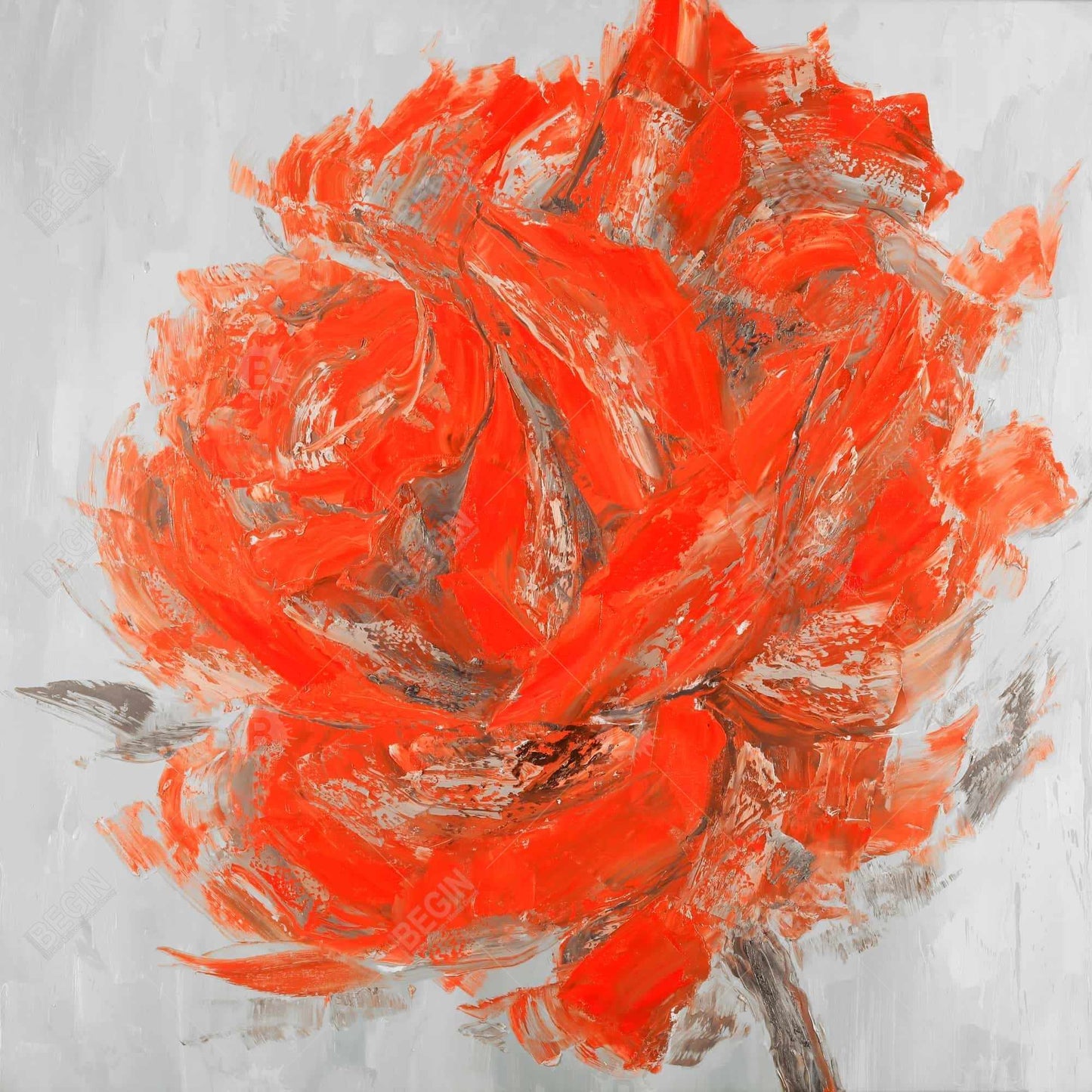 Abstract rose - 16x16 Print on canvas