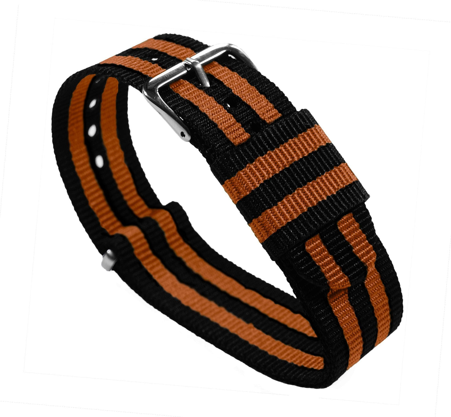 Black & Orange | Nylon NATO® Style by Barton Watch Bands