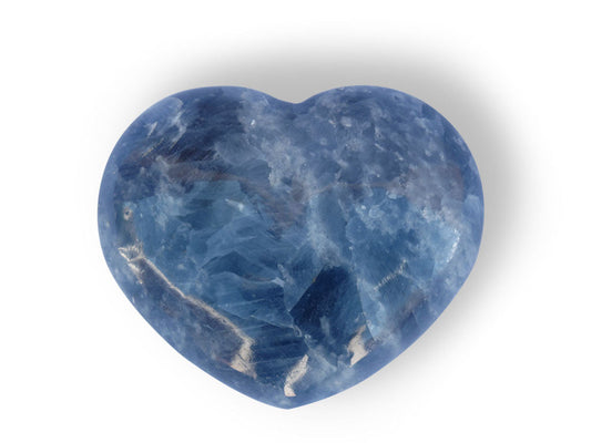 Valentines Gift Blue Calcite Large Decorative Heart- sold per piece by OMSutra
