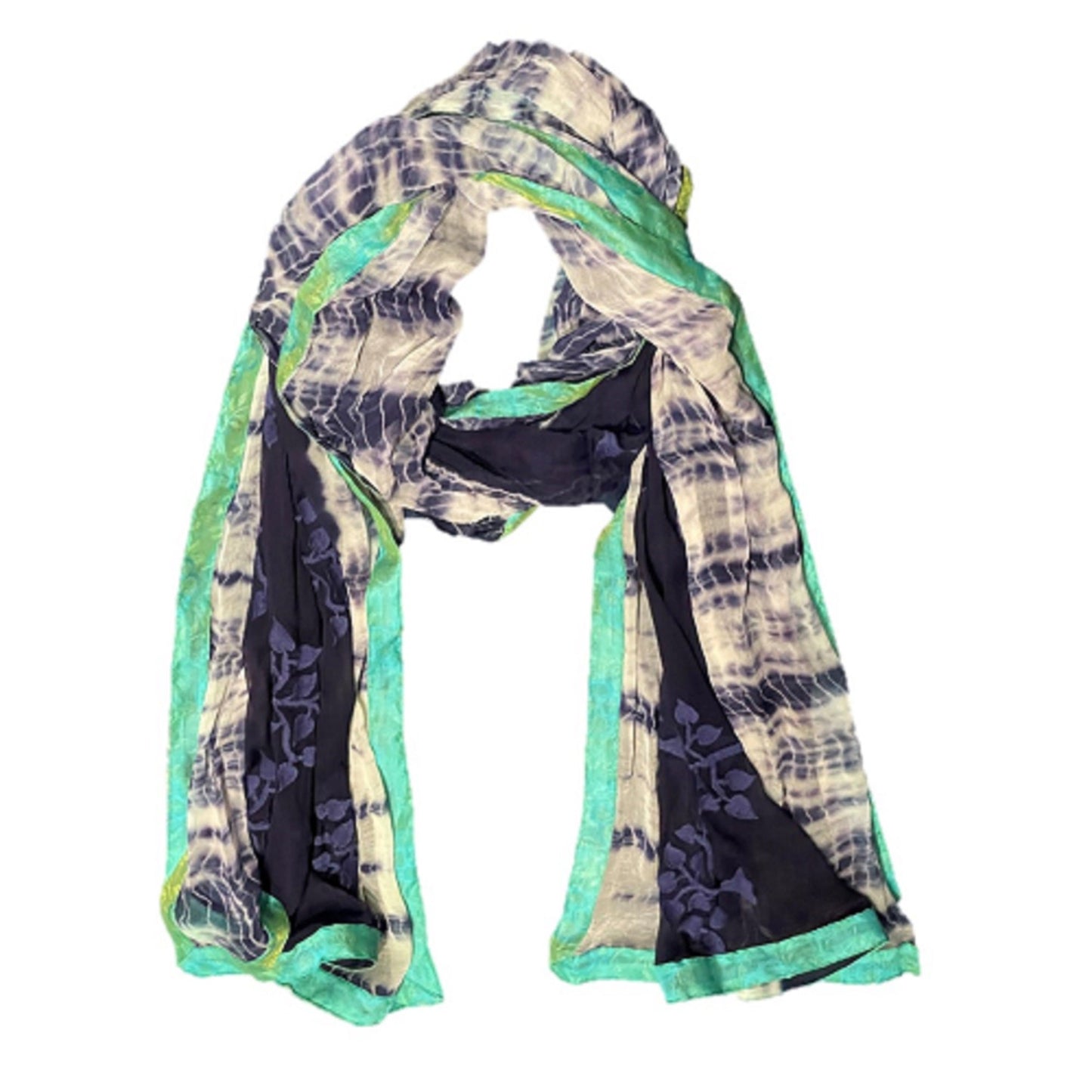 One of a Kind Pure Silk Chiffon Scarves - Limited edition by OMSutra